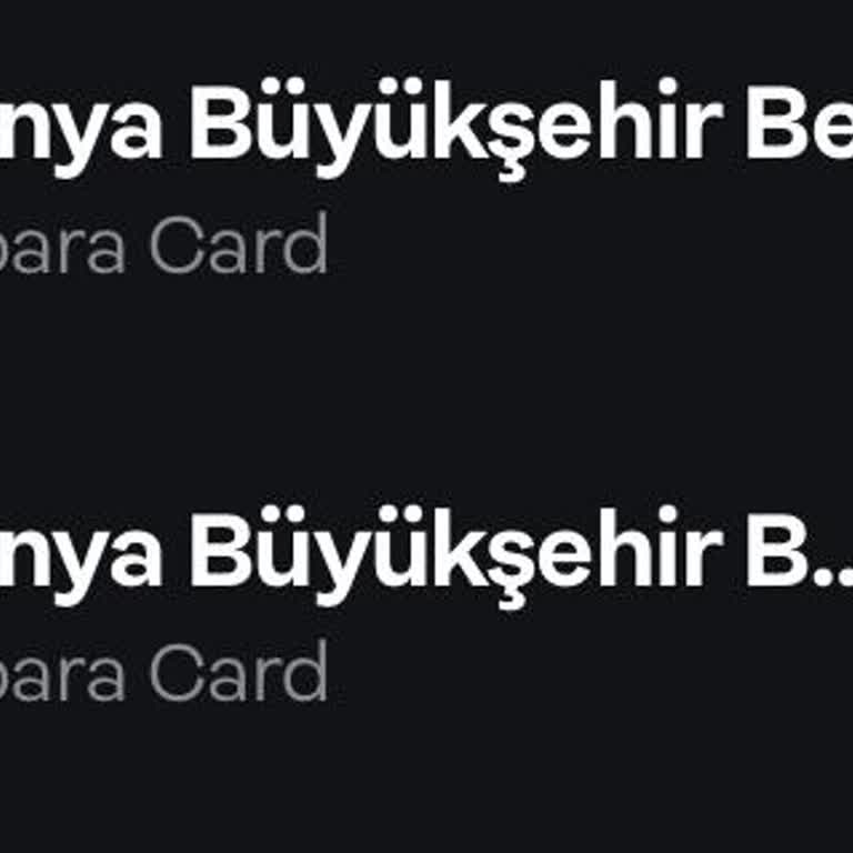 Konya Büyükşehir Belediyesi E Dolum Paramı Yuttu