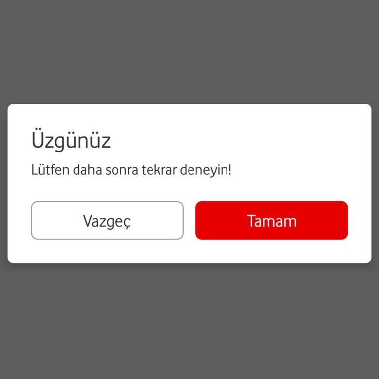 Vodafone Uygulamasında Fatura Düzenleme Hakkı Sorunu