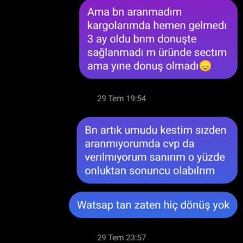 Butik Ponçik Alışverişimin Gelmemesi İlgilenilmemesi