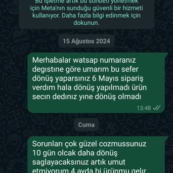 Butik Ponçik Alışverişimin Gelmemesi İlgilenilmemesi