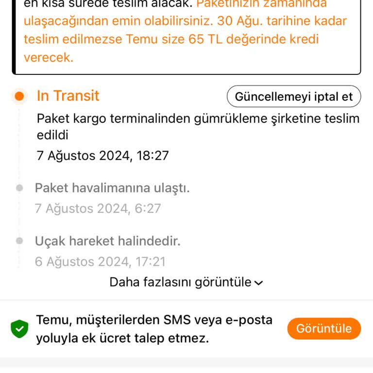 Temu Gümrükten Alım Yapmayan MNG