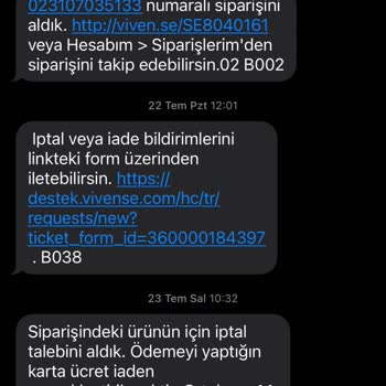 Vivense Para İadesi Yapmıyor