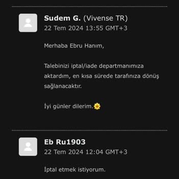 Vivense Para İadesi Yapmıyor