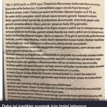 Dyson Sözde Müşteri Hizmetleri!