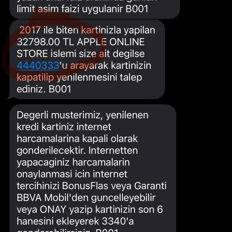 Garanti BBVA Garanti Bonus Kartımdan Bilgim Dışında Para Çekildi