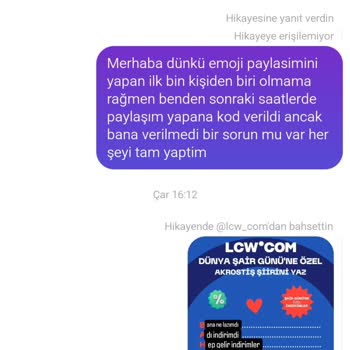 LCW Kuponumu Vermedi