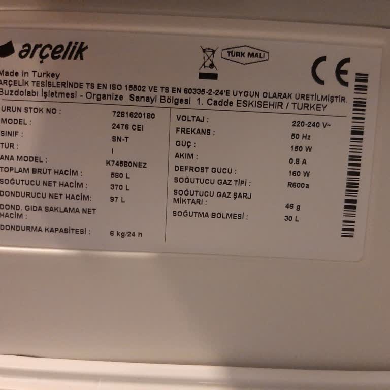 Arçelik Buzdolabı Sorunu ve Ücretli Değişim Talebi