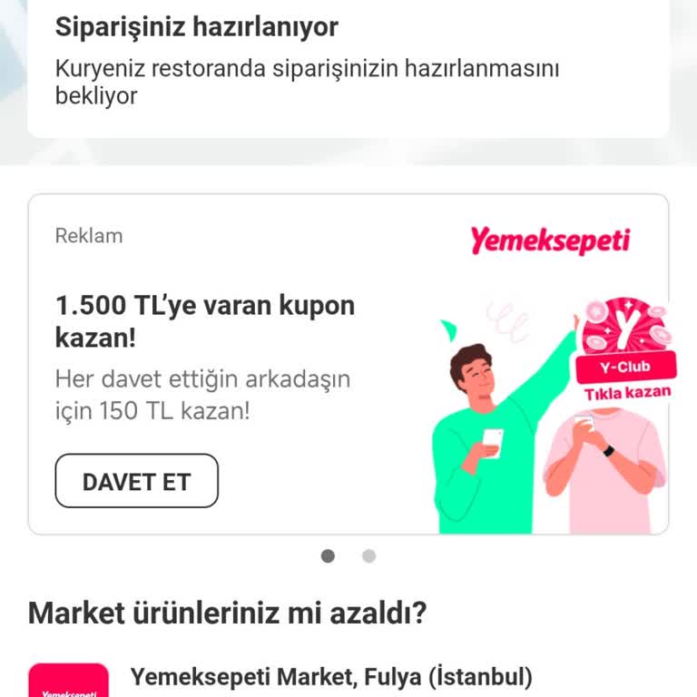 Yemeksepeti Verdiğim Sipariş Gelmiyor