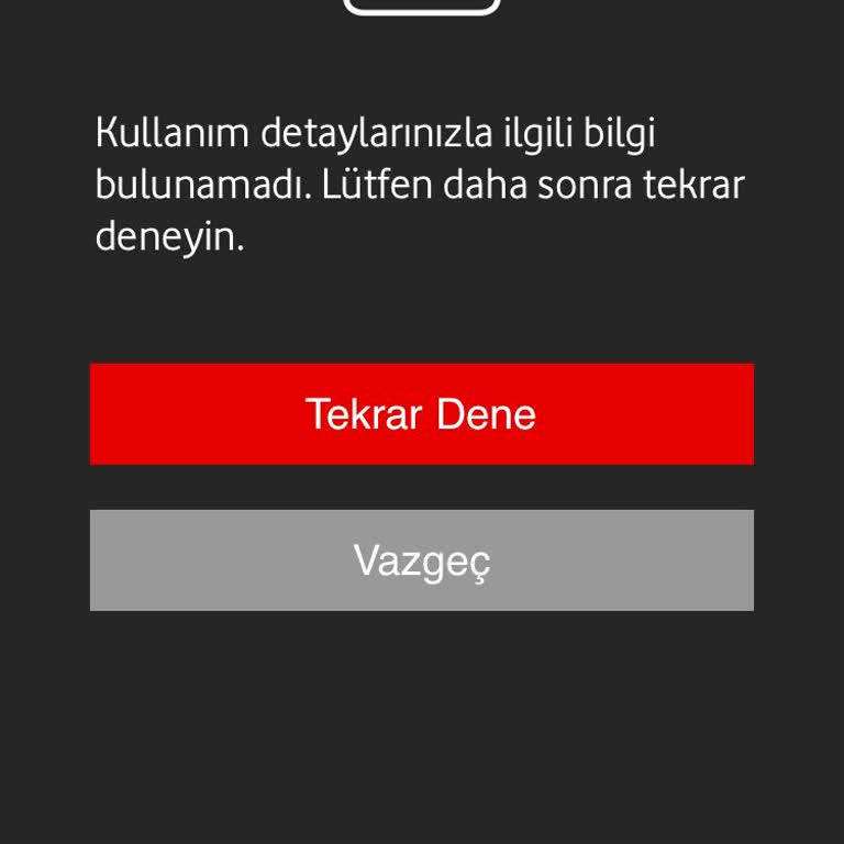 Vodafone Kullanım Detayları Görüntülenemiyor ve Müşteri Hizmetleri İlgisiz