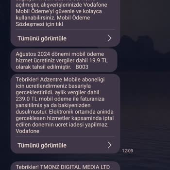 Kendi Kendine Ödeme Alan Vodafone Pay