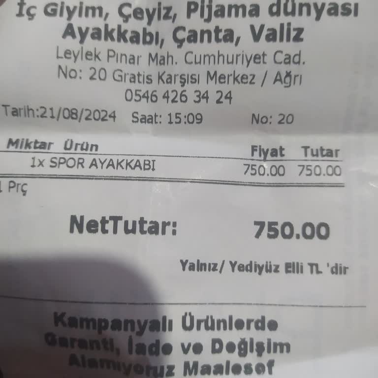 MP Ayakkabıları MP Defolu Ürün Sattı