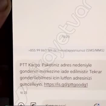 +855 99 Şüpheli Mesaj!