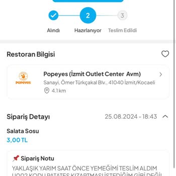 Popeyes Tamamen Alakasız Bir Sipariş