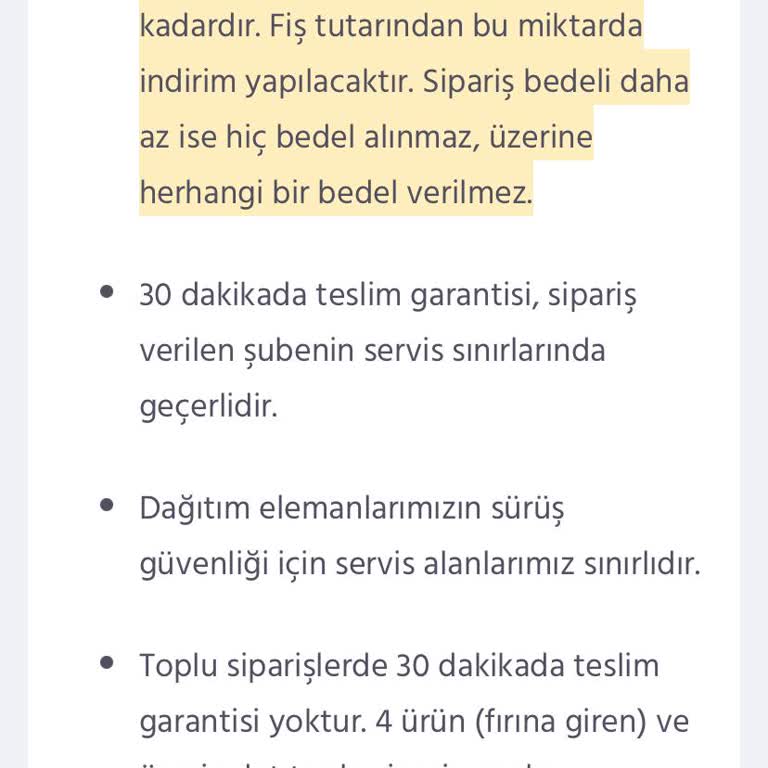 Domino's Pizzanın Sözünü Tutmaması