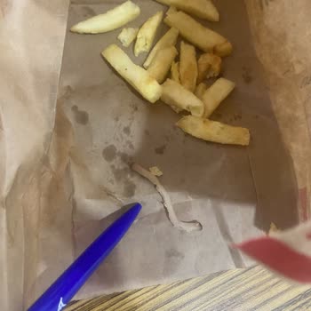 Usta Dönerci Den Az Pişmiş Solucan Foto Görselde