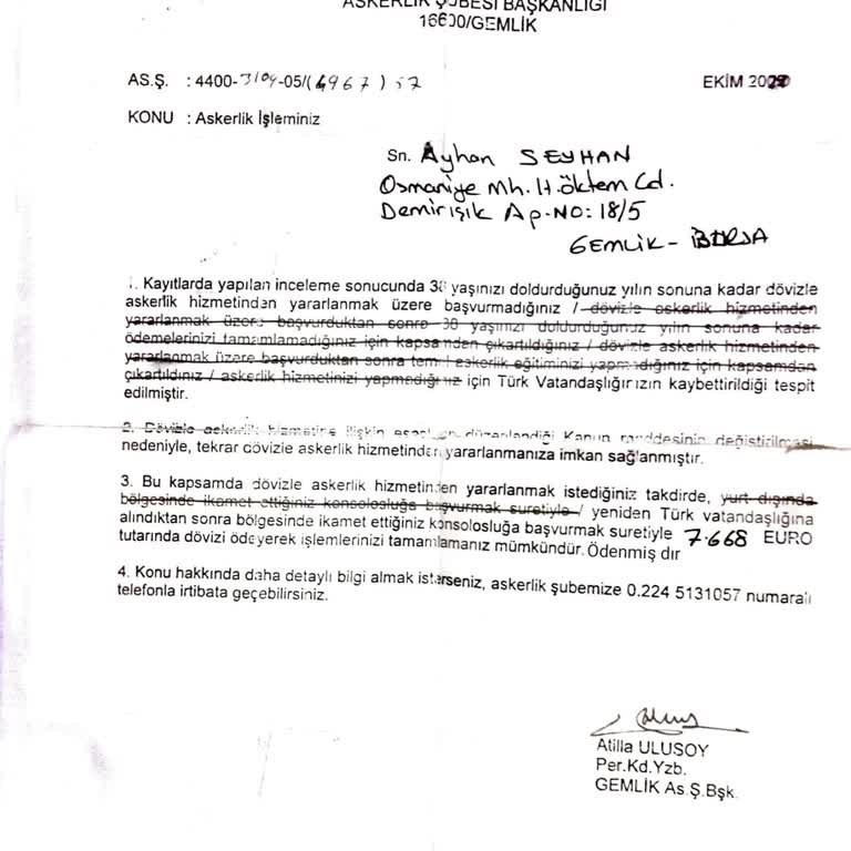 sikayetim.com Gemlik Nüfuz Müdürlüğü Müdürü