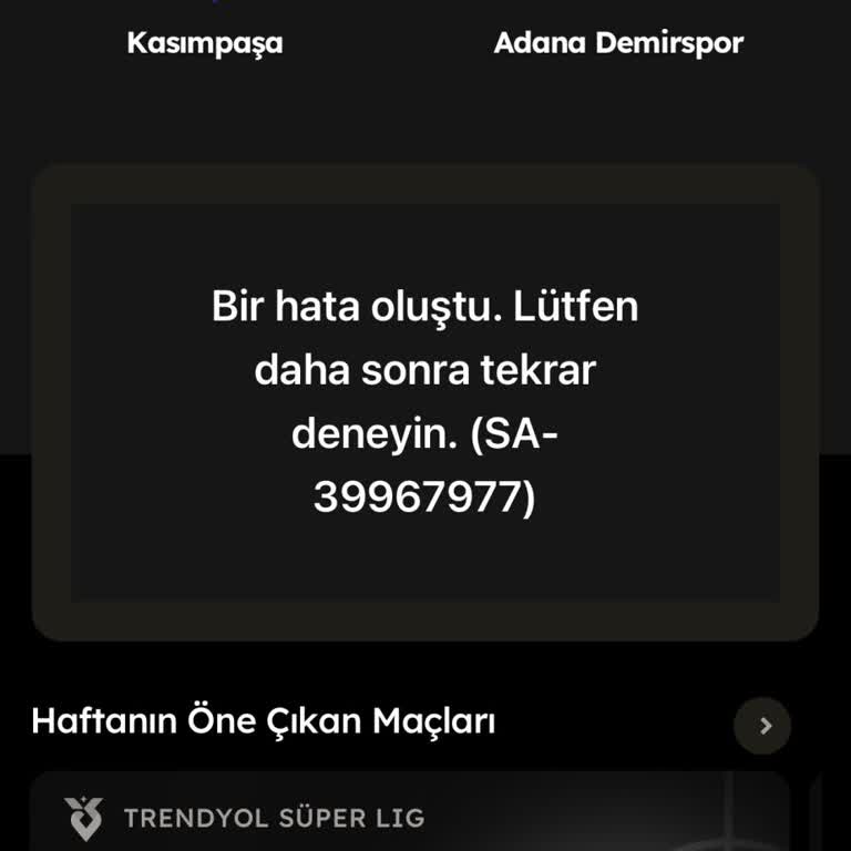 TOD Tv Tod Uygulamaya Girmiyor Maç İzlenmiyor
