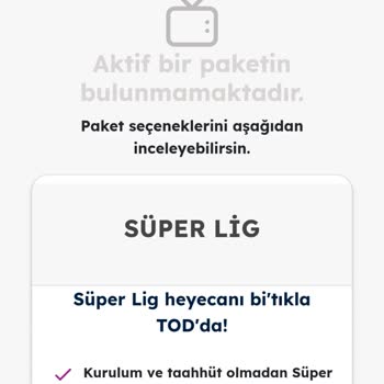 TOD Tv Mobil Ödeme İle Alınan Paketin Görünmemesi Sorunu