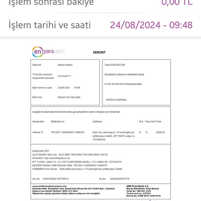 Oğuz Otomotiv (Ankara) Yanıltıcı Parça Satışı Ve Para İadesi Sorunu