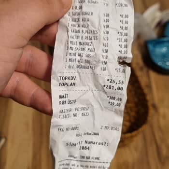 Popeyes Eksik Ve Hatalı Menü