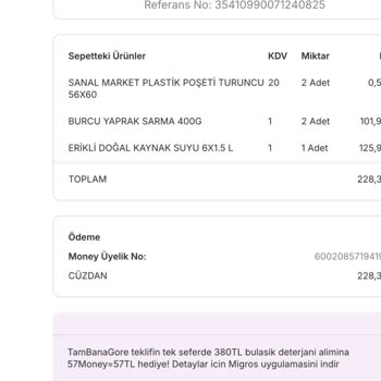 Migros Getirmediği Ürüne Teslim Edildi Yazmış. Ürün Yok, Parasını Aldı
