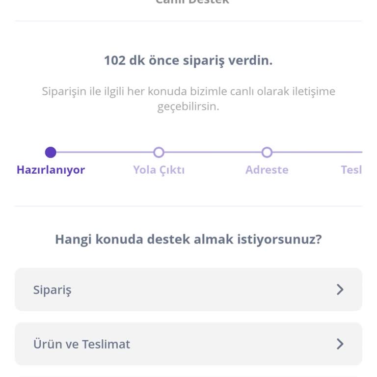 Getir 2 Saat Oldu Sipariş Gelmedi.