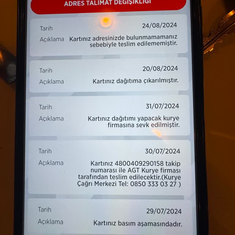 AGT Kurye (aynigunteslim.com) Ziraat Bankası Kart Teslimatında Büyük Sorumsuzluk