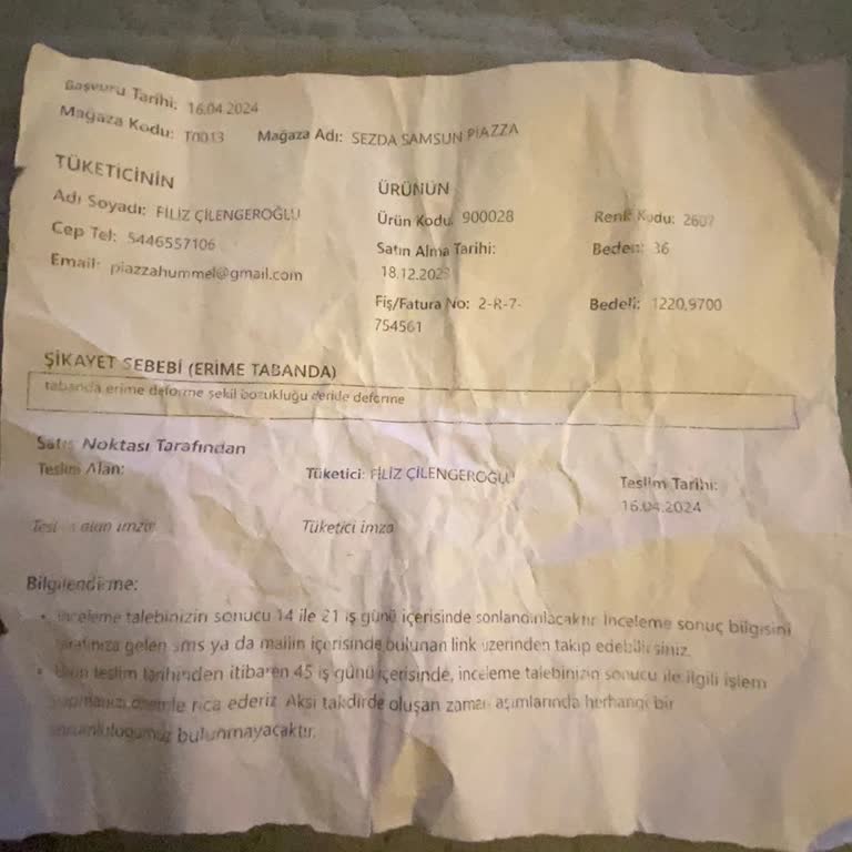 Pumadan Aldığım Ayakkabıda Taban Erimesi Ve Sökülmeler Oldu