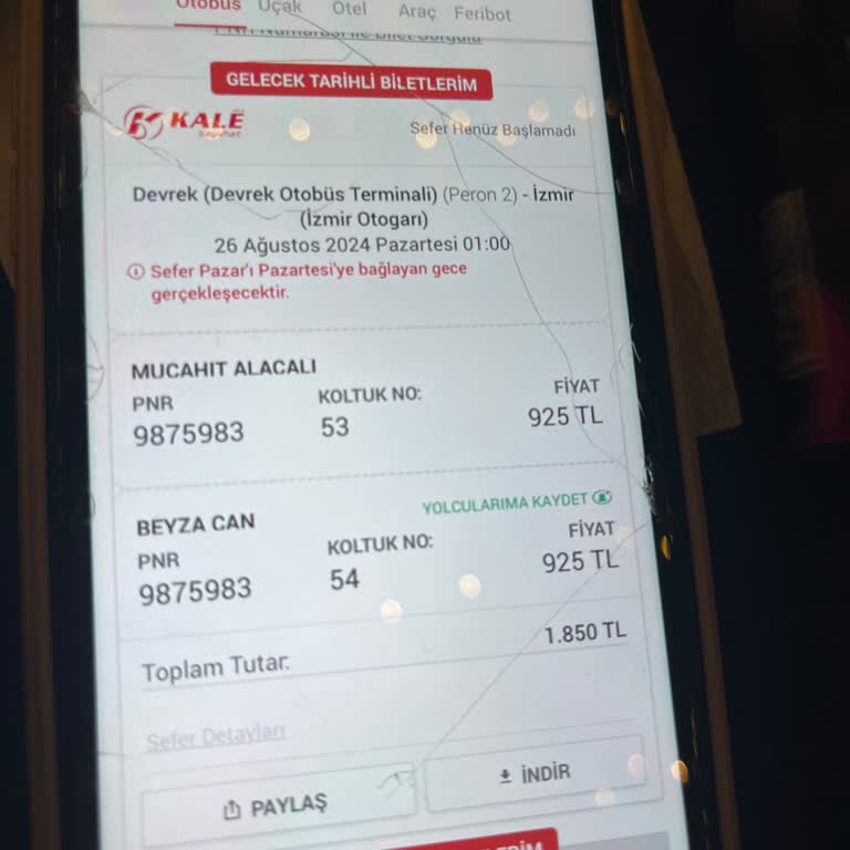 Obilet Bilet Erteleme Yapamıyoruz