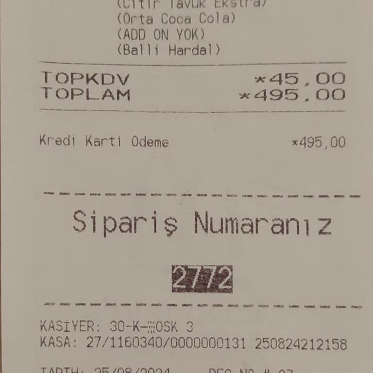 McDonald's Sipariş Teslim Edilmedi