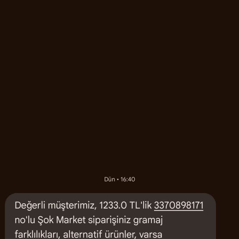 Şok Marketler Market Eksik Ürün Para İadesi Yok