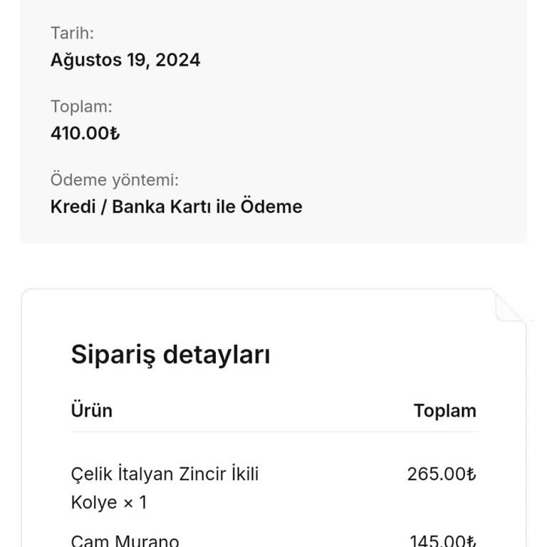 Yeşim Yılmaz Takı Siparişimi Göndermiyor Mağdurum