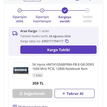 Aras Kargo Ürünümü Teslim Etmedi
