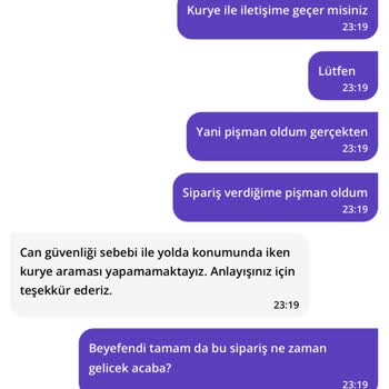 Getir Geç Teslimat Ve İletişim Sorunları