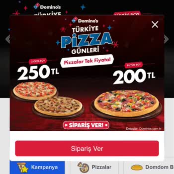 Yanıltıcı Fiyatlarla Domino's Pizza Günleri
