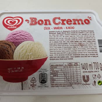 Algida Dondurma İçerisinden Çıkan Cisim