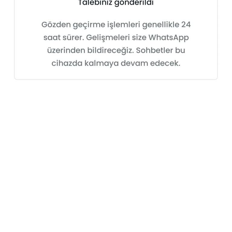 WhatsApp Spam Gözden Geçirme Sorunu.