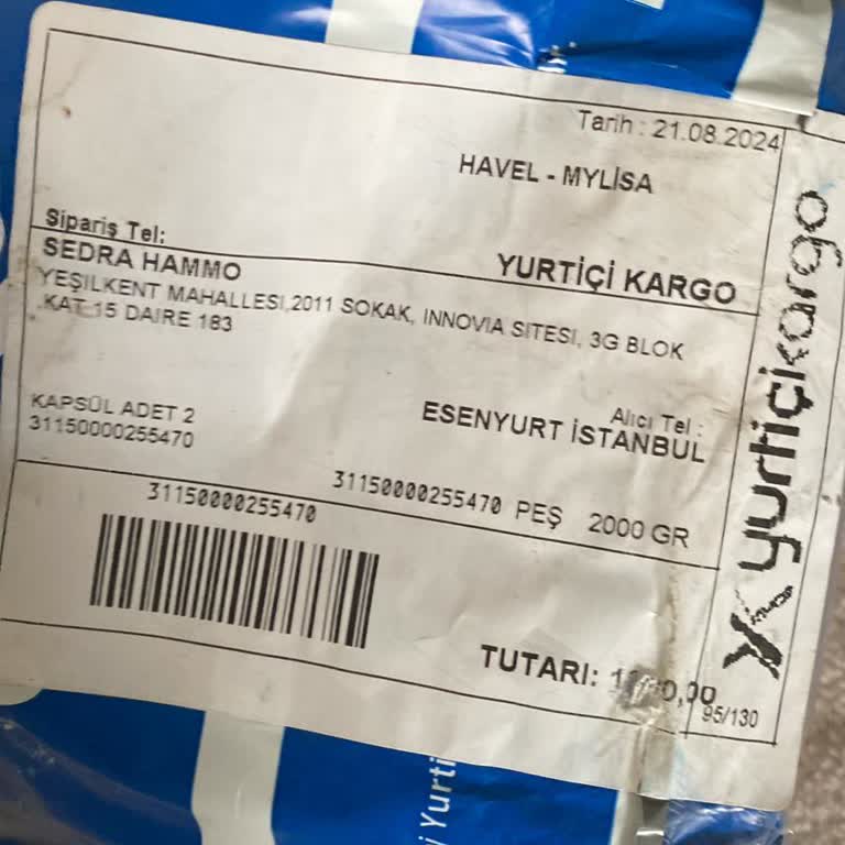 Yurtiçi Kargo Yanlış Fiyat Bilgilendirmesi Ve Fazla Ücret Alımı