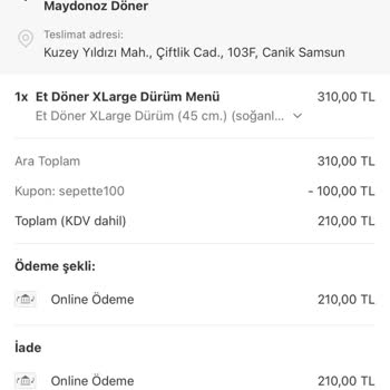 Yemeksepeti Siparişimi İptal Etti, Restorant Sipariş Almaya Devam Etti