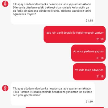 Tıkla Gelsin Uygulamasıyla Yaşadığım Mağduriyet