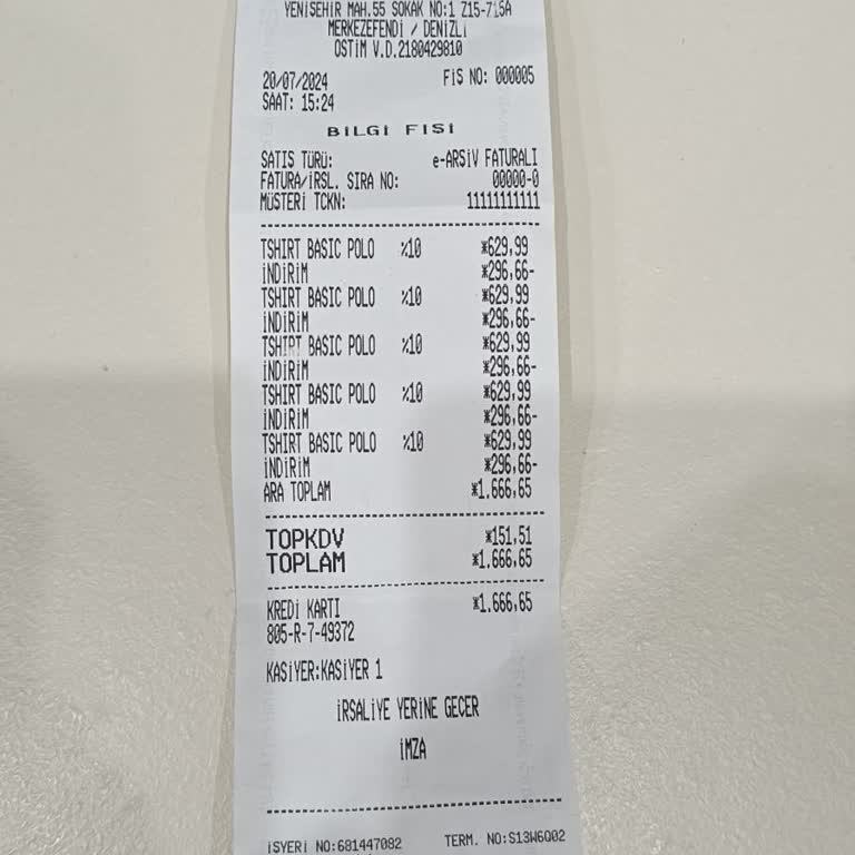 Altınyıldız'dan Aldığım T-shirtler İlk Yıkamada Çekti Ve İade Sürecinde Sorun Yaşadım