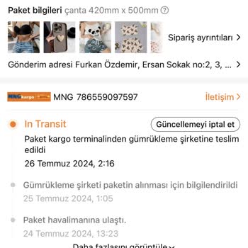 MNG Kargo Siparişimin Gümrükte Beklemesi Ve Teslimat Sorunları