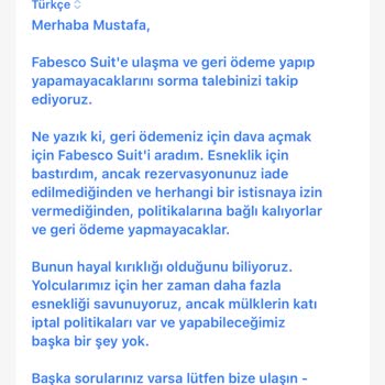 Hotels.com Para İadesi Yapmıyor