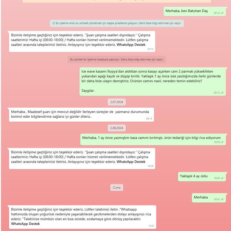Segment Bilişim Segment Yedek Parça Tedarik Etmiyor