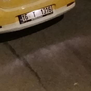 Taksiciler Odası 16 T 1316 Plakalı Taksi Toplum Huzurunu Bozmuştur. U