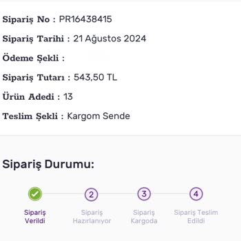 Gratis Siparişim Hala Hazırlanmadı