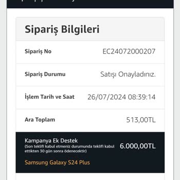 EasyCep Amazon Değişim Kampanyası Ücreti Hala Yatmadı