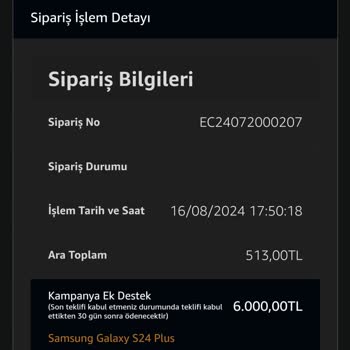 EasyCep Amazon Değişim Kampanyası Ücreti Hala Yatmadı