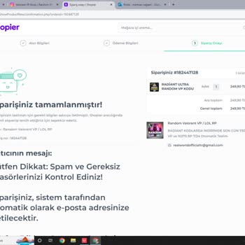 Shopier Instagram'da Yanıltıcı Reklam Ve Eksik Ürün Teslimatı