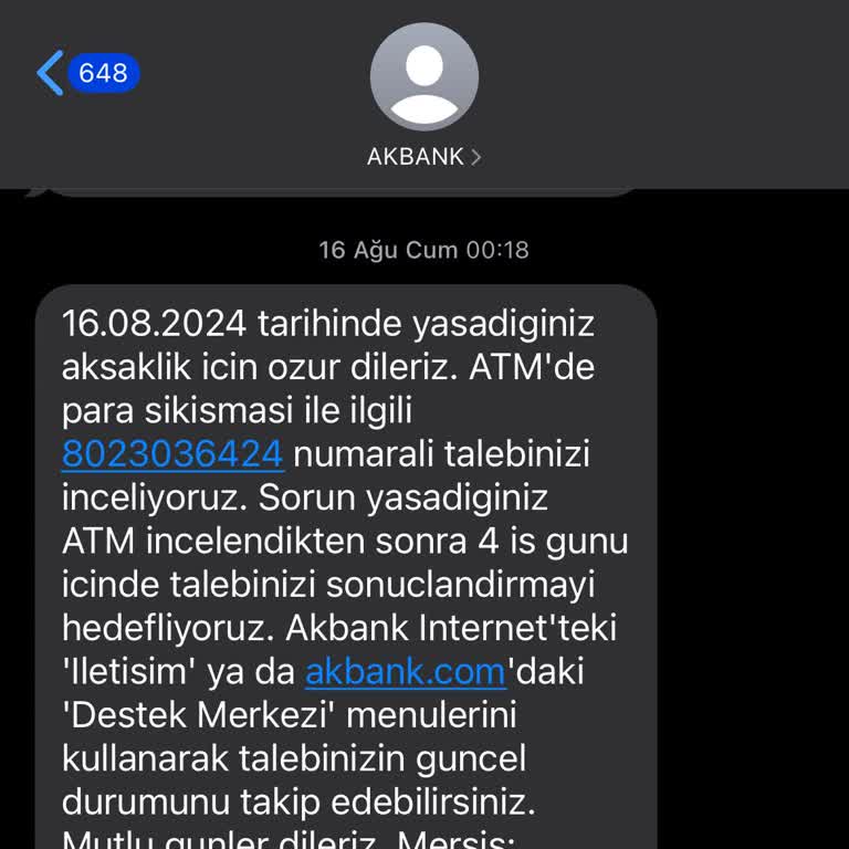 Akbank ATM Para Yutması